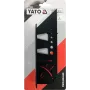 Косинець тривимірний 3D з транспортиром і шаблонами отворів YATO 150х70х215мм YT-70825