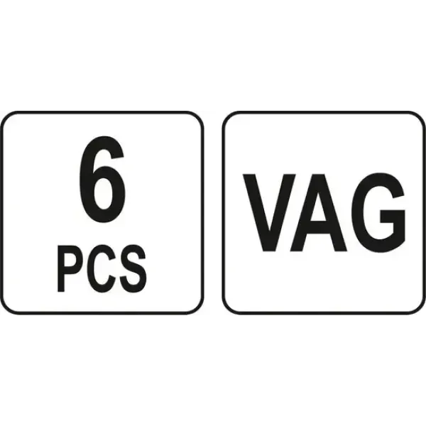 Набір інструментів для натягування ременів ГРМ групи VAG YATO, 6 ялиною. YT-06275