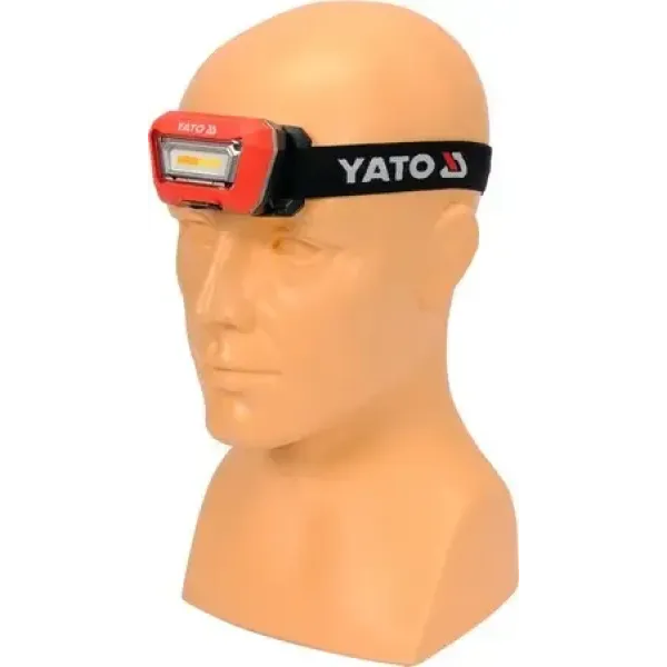 Налобний ліхтар YATO Li-Ion 3,7 В 1500 мА·год 160 лм USB YT-08490