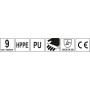 Рукавиці робочі захист від порізів HPPE/поліуретан YATO розмір 9, 10 YT-74771