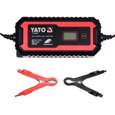 Зарядний пристрій з LCD-дисплеєм YATO для акумуляторів 6 В-2 А 12 В-8 А макс. 240Aгод YT-83001