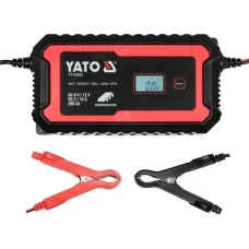 Зарядний пристрій з LCD-дисплеєм YATO для акумуляторів 6 В-2 А 12 В-10 А макс. 240Aгод YT-83002