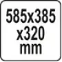 Ящик для инструментов YATO 585x385x320мм. YT-09167