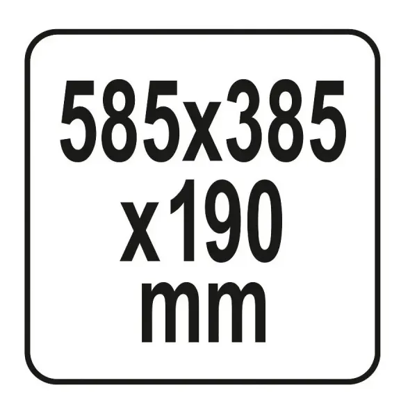 Ящик инструментальный с органайзерами YATO 585х385х190мм YT-09169