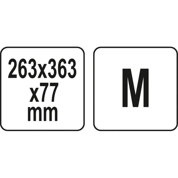 Органайзер із 6 знімними контейнерами YATO 263х363х77мм YT-09182