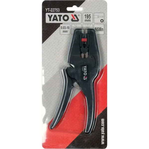 Съемник изоляции автоматический 0,03-10мм²  YATO 195мм YT-22753