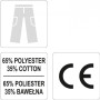 Брюки рабочие черно-серые 65% полиэстер 35% хлопок YATO размер S - XXL  YT-80182 YT-80182