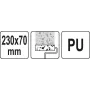 Валик структурный под камень полиуретановый с ручкой YATO 70х230мм YT-51961