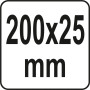 Щетка для декоративной штукатурки YATO 200х25мм YT-51971