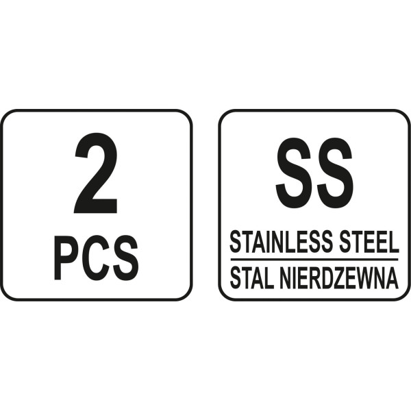 Набір шкребків будівельних L-подібних YATO 2 шт. YT-52860
