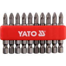 Насадка отверточная Phillips PH2х50мм 1/4" YATO 10 шт YT-0478