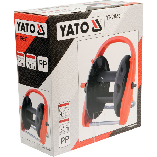 Котушка для поливального шланга YATO 1/2" — 50 м 3/4" — 45 м YT-99850
