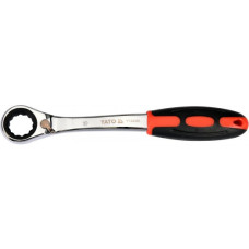 Ключ накидний вигнутий з тріскачкою YATO М19 YT-02381