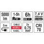 Прожекторы аккумуляторные 2828 SMD-диодные на штативе YATO 4,7В  500-5000лм YT-81811