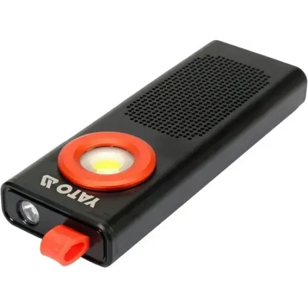 Ліхтар світлодіодний YATO Li-Po 3.7В 2000Агод 500лм 3 режима USB функція POWERBANK YT-08557