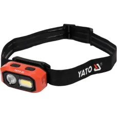 Ліхтар налобний COB-діодний YATO 3,7 В 1400 мА·год 480 Лм USB з датчиком руху YT-08592