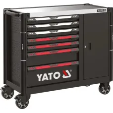 Шкаф-тележка для инструментов 7 ящиков и шкафчик YATO 1100х990х480мм YT-09033 Шкаф-тележка для инструментов 7 ящиков и шкафчик YATO 1100х990х480мм YT-09033