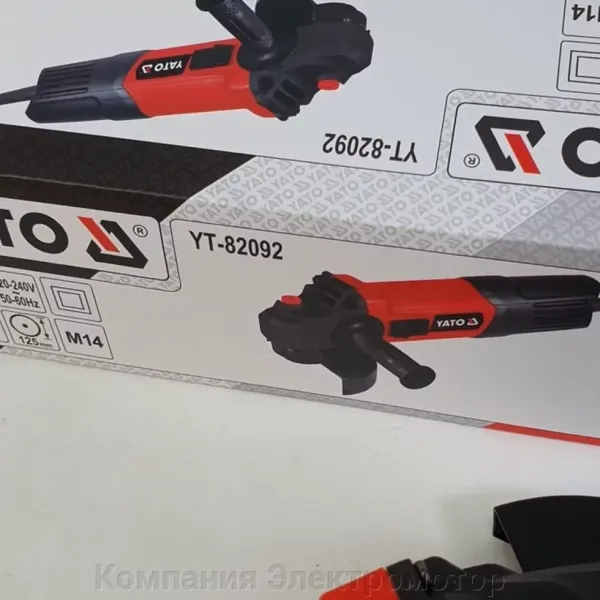 Шліфмашина кутова мережева YATO 760 Вт Ø 125 мм 11000об./хв YT-82092