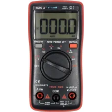 Мультиметр TRUE RMS електричних параметрів YATO з LCD-цифровим діапазоном 9999 YT-73089