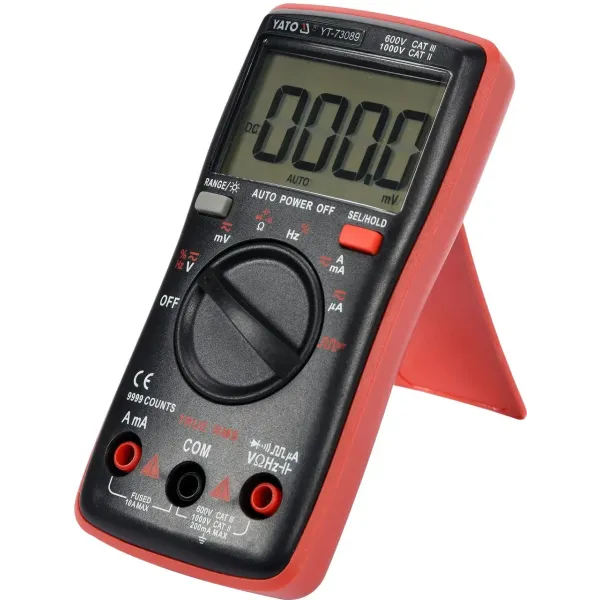 Мультиметр TRUE RMS електричних параметрів YATO з LCD-цифровим діапазоном 9999 YT-73089