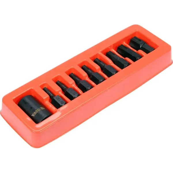 Набор насадок ударных "TORX" T30-70 6-гр. 1/2" YATO 9 шт. YT-10664