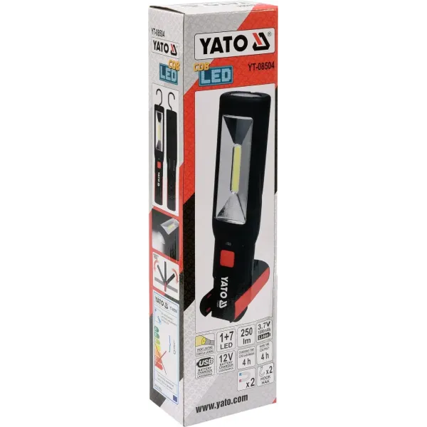 Ліхтар переносний світлодіодний акумуляторний 3,7 В YATO YT-08504