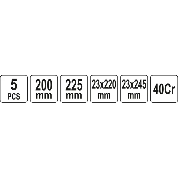 Набір гачків і скребків з ручкою YATO  5 шт YT-08422