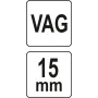 Ключ для демонтажа ТНВД в дизельных двигателях группы VAG  YATO 15 мм YT-17527
