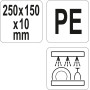 Дошка для нарізання YATO розміри 250x150x10мм YG-02150