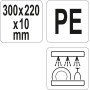Дошка для нарізання біла YATO 300x220x10мм YG-02153