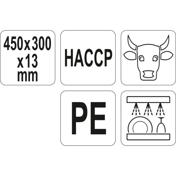 Дошка обробна 450x300x13мм YATO колір в асортименті YG-02170