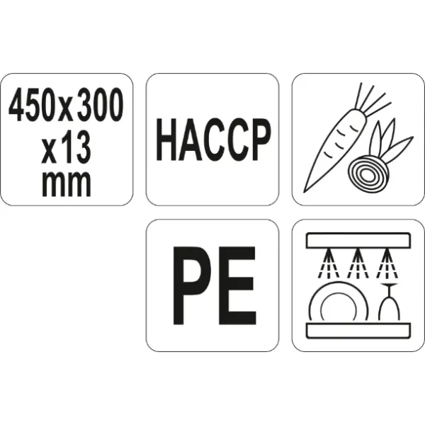 Дошка обробна 450x300x13мм YATO колір в асортименті YG-02170