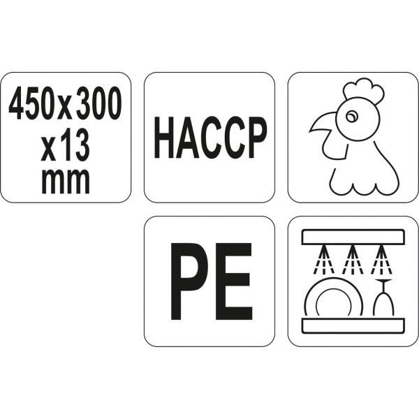 Дошка обробна 450x300x13мм YATO колір в асортименті YG-02170