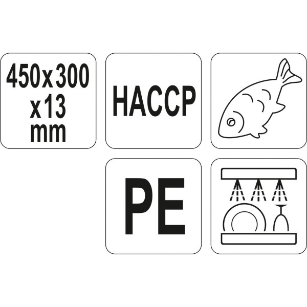 Дошка обробна 450x300x13мм YATO колір в асортименті YG-02170