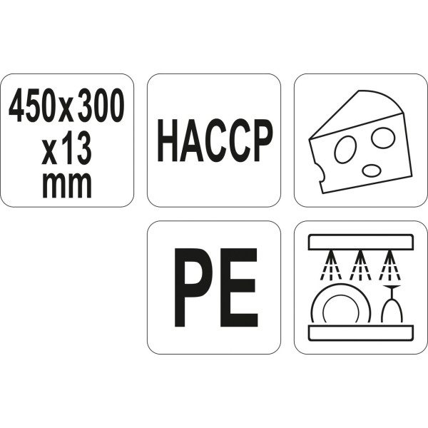 Дошка обробна 450x300x13мм YATO колір в асортименті YG-02170