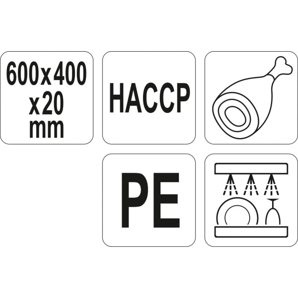 Дошка обробна 600x400x20мм YATO колір в асортименті YG-02180