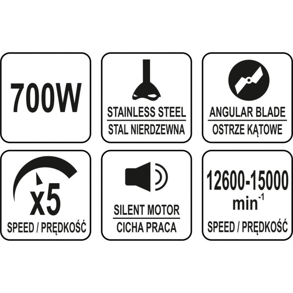 Блендер погружной YATO 700 Вт  YG-03006 YG-03006