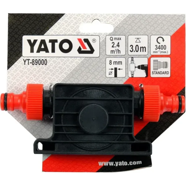 Насос водяной с приводом от дрели YATO  2.4 м³/час YT-89000