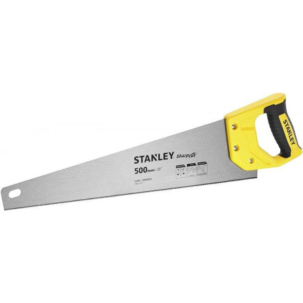 Ножівка для дерева 11tpi STANLEY SHARPCUT 38/45/50/55 см в асортименті STHT20369-1