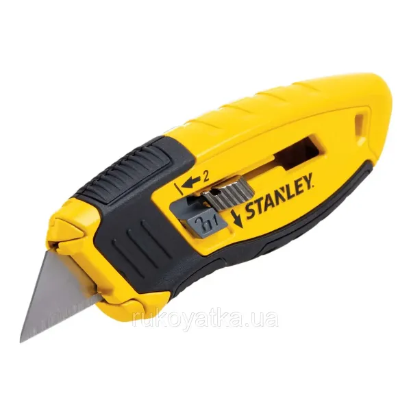 Ніж із трапецієподібним лезом STANLEY 4 позиції корпус метал STHT10432-0