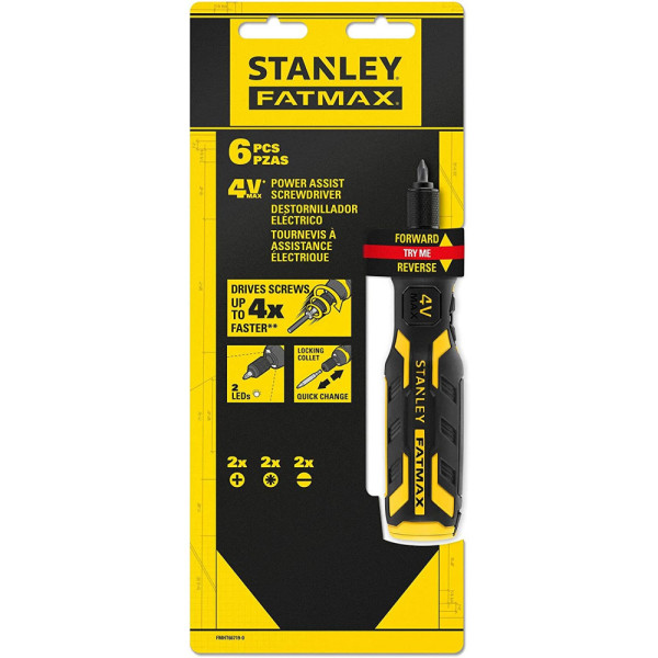 Отвертка аккумуляторная Stanley FATMAX 4В 1,5Ач 0,9Нм FMHT66719-0