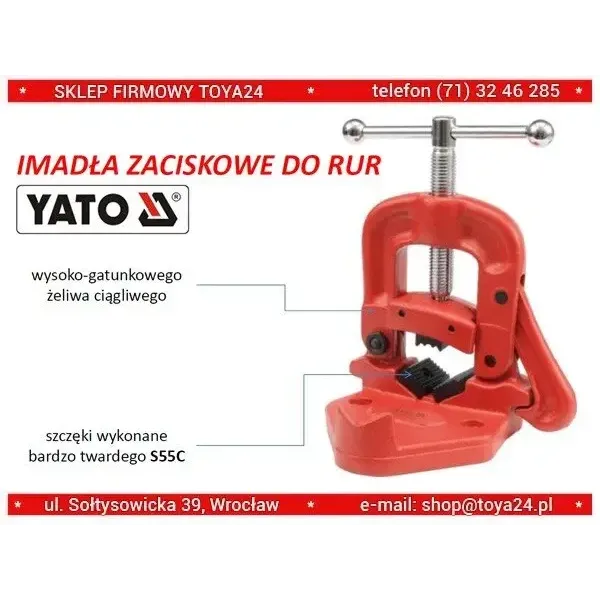 Тиски откидные для труб YATO Ø до 110мм YT-6513