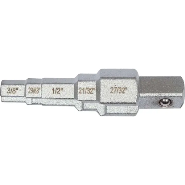 Ключ ступенчатый с трещоткой YATO квадрат 1/2" для головок 3/8", 29/68", 1/2", 21/32", 27/32" YT-03314