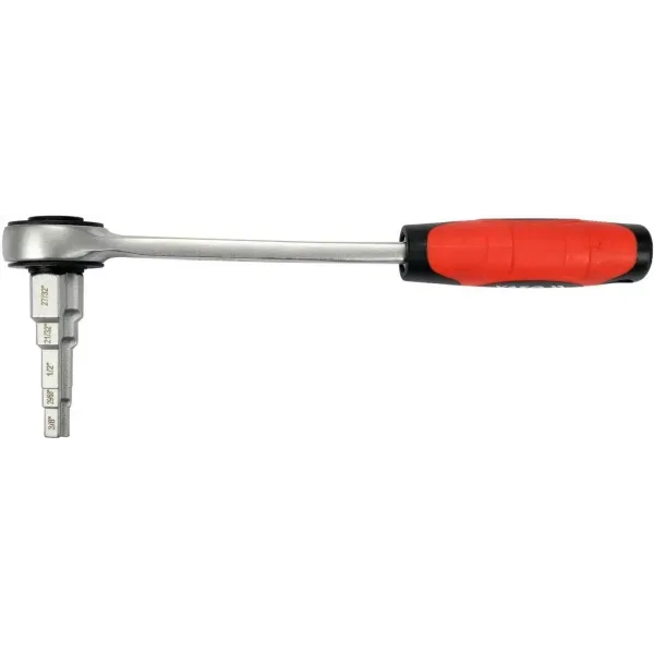 Ключ ступенчатый с трещоткой YATO квадрат 1/2" для головок 3/8", 29/68", 1/2", 21/32", 27/32" YT-03314