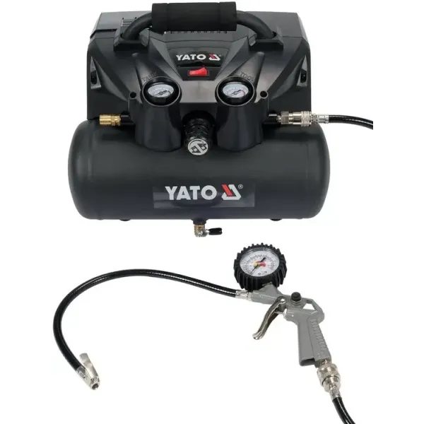 Компресор акумуляторний YATO 2х18В 800 Вт ≤ 8Bar 98 л/хв ресивер 6 л YT-23241
