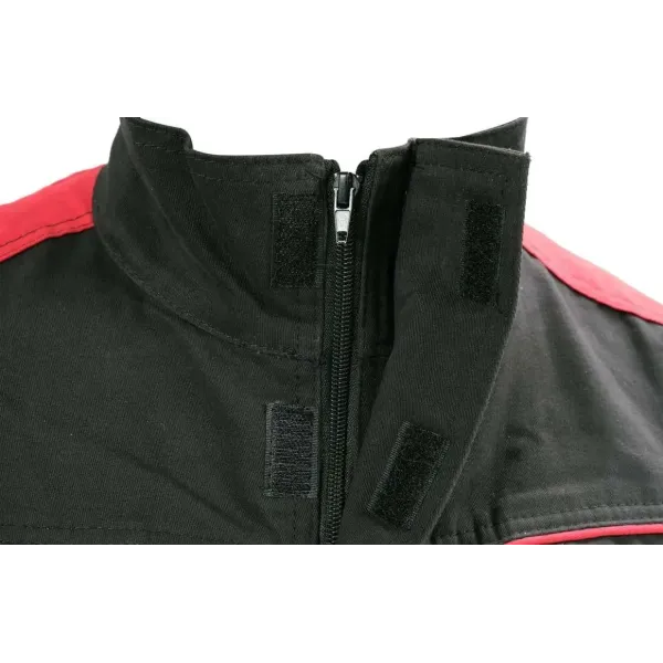 Куртка робоча COMFY утеплена чорно-червона бавовна 7 кишень YATO розмір S- XXL YT-79230