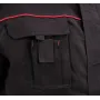 Куртка робоча COMFY утеплена чорно-червона бавовна 7 кишень YATO розмір S- XXL YT-79230