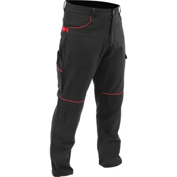 Брюки рабочие COMFY черные хлопок с начесом 7 карманов YATO размер S - XXL  YT-79240 YT-79240