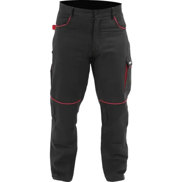 Брюки рабочие COMFY черные хлопок с начесом 7 карманов YATO размер S - XXL  YT-79240 YT-79240