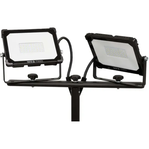 Прожекторы SMD LED YATO 2х30Вт 230В 2х2850Лм штатив 0.6-1.22м YT-818171